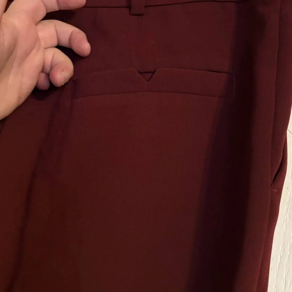 Anthropologie Sasha Button Fly Tapered Trouser Pants Business Travel Pleated - Picture 6 of 9